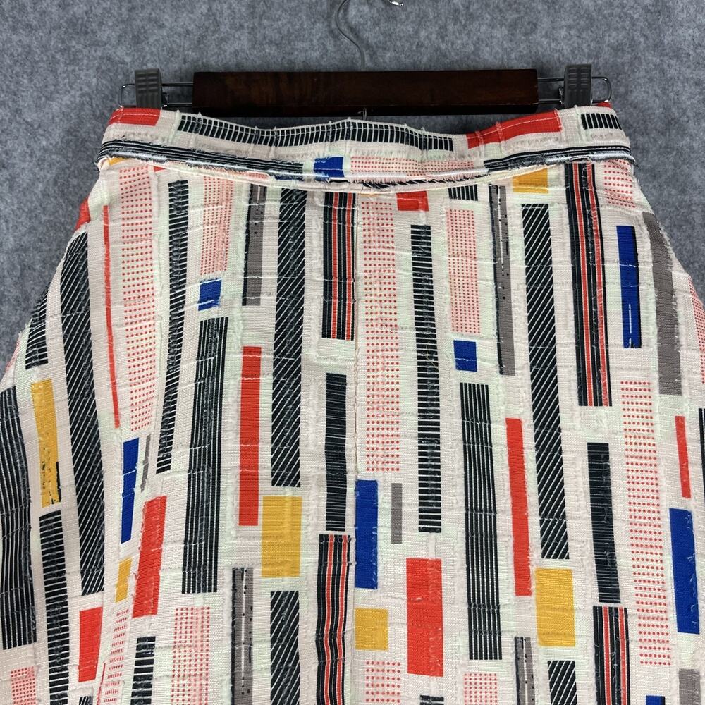 Anthropologie Hutch Willem Skirt Womens 2 A-Line Patchwork Retro 50s Midi Artsy - Picture 14 of 16